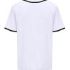 219EwEEiohL.jpg Mens Button Down Plain Baseball Jersey, Blank Softball Team Uniform, Hip Hop Hipster Short Sleeve Active Shirts