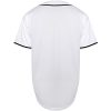 Plain Button Down Blank Baseball Jersey Short Sleeve Hipster Hip Hop T Shirts