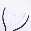 21m9wLYnMqL.jpg Mens Button Down Plain Baseball Jersey, Blank Softball Team Uniform, Hip Hop Hipster Short Sleeve Active Shirts