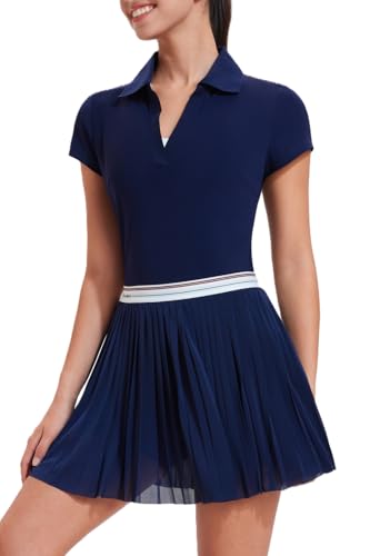 31-rIHJExtL.jpg Tennis Skirt Set for Women Two Piece Golf Outfits High Waisted Pleated Athletic Skirt Outfits with Pockets