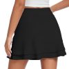 310SiMVAVvL.jpg Womens Tennis Skirt 16" Skorts for Woman Dressy Casual High Waisted Golf Athletic Ruffle Skirts with Pockets