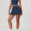 311gudKOjGL.jpg Women 2 Piece Tennis Dress Square Neck Tank Top with High Waisted Pleated Workout Skorts Skirt Set Yoga Golf Outfits