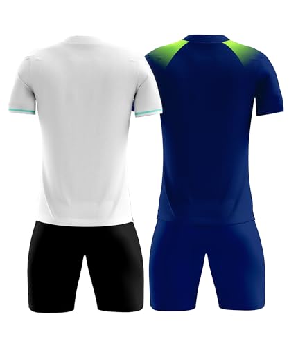 Men's Quick-Dry Soccer Jersey and Shorts 2-Pack Sets for Sports Training