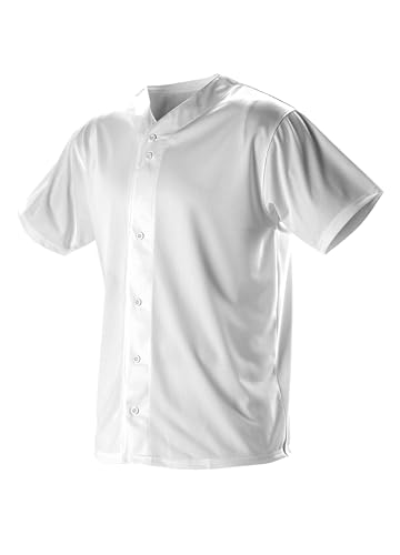 313NpuHNGzL.jpg Boys' Full Button Baseball Jersey – Comfortable, Classic Fit, and Moisture-Wicking Technology