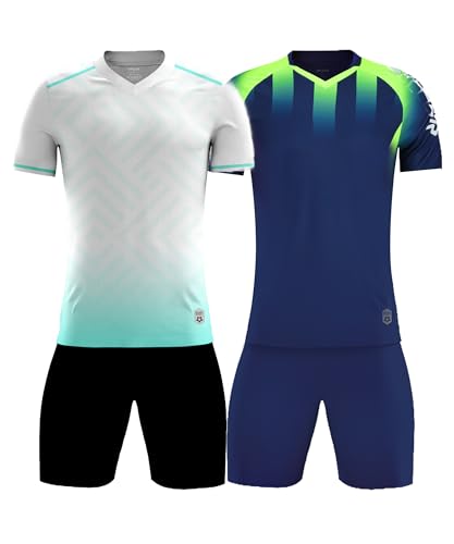 Men's Quick-Dry Soccer Jersey and Shorts 2-Pack Sets for Sports Training
