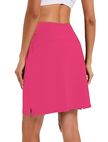 318YJMhdvLL.jpg Women's Tennis Skirt Casual Knee Length Golf Skirts with Pockets Workout Athletic Skort