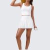 318s4T6KWL.jpg Women's High Waisted Pleated Tennis Skirts with Pockets Tummy Control Casual Liner A Line Workout Golf Skorts