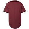 31A3mo0-kpL.jpg Blank Baseball Jersey, Short Sleeve Plain Jersey Shirt Sports Hip Hop for Men Women(X-Large, Claret)