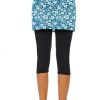 Skirted Leggings for Women Tennis Golf Skorts Capris Gym Yoga Legging with Skirts