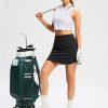 Skorts for Woman Golf Skirt High Waisted with 2 Inner Pockets Built-in Shorts Stretchy for Tennis Summer Casual