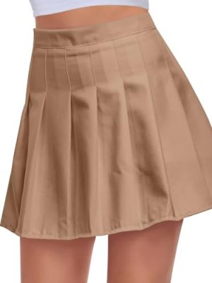 Pleated Skirts for Women Tennis Skirt with Shorts High Waisted Mini Skirt Athletic Golf Skirts Uniform Cheer Dress