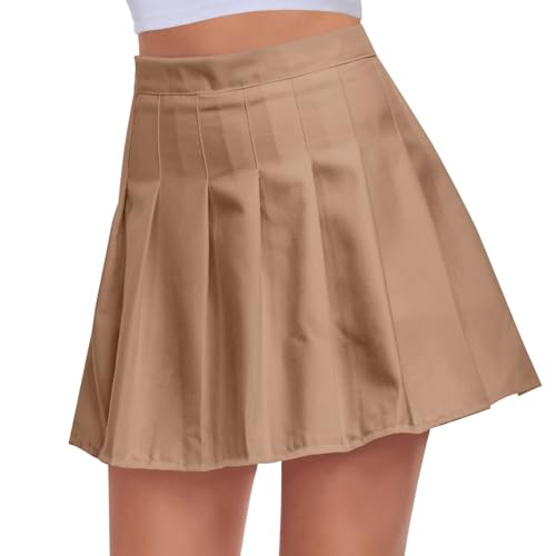 31CJAEwTXqL.jpg Pleated Skirts for Women Tennis Skirt with Shorts High Waisted Mini Skirt Athletic Golf Skirts Uniform Cheer Dress
