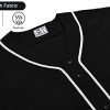 31DDQY4gUjS.jpg Black Custom Baseball Jersey for Men Full Button Mesh Embroidered Team Name & Numbers S-8XL