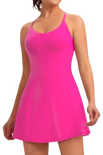 31EiYUr237L.jpg Womens Easy Pee Tennis Dress with Built in Shorts and Pockets - Workout Athletic Golf Dresses