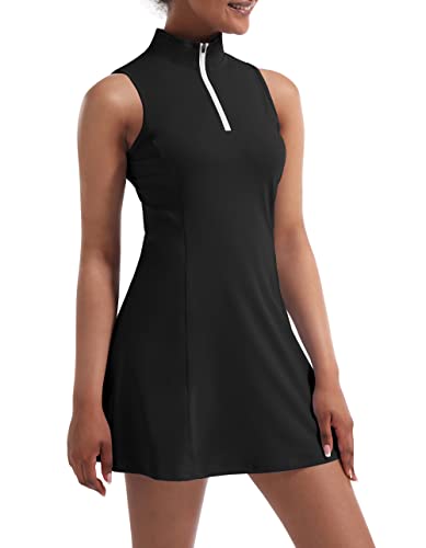 31GRzmaDG5L.jpg Tennis Dress for Women, Tennis Golf Dresses with Built in Shorts and Pockets for Sleeveless Workout Athletic Dresses