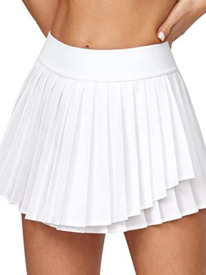 Tennis Skirt Pleated Skirts for Women with Pockets High Waisted Athletic Skirt Skorts for Woman Workout Golf Skort