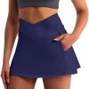 31GwcoN82L.jpg Golf Skirts for Women Crossover High Waisted Athletic Skirt Skorts Stretchy Golf Skirt with Shorts and 4 Pockets