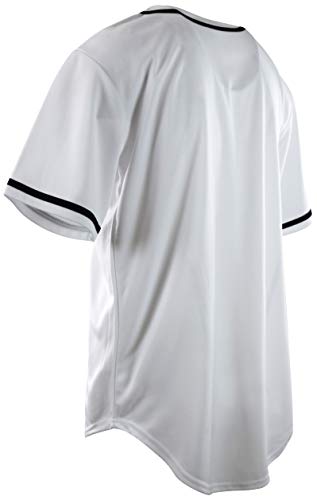 31HVRQmsj8L.jpg Mens Plain Solid Color Baseball Jersey