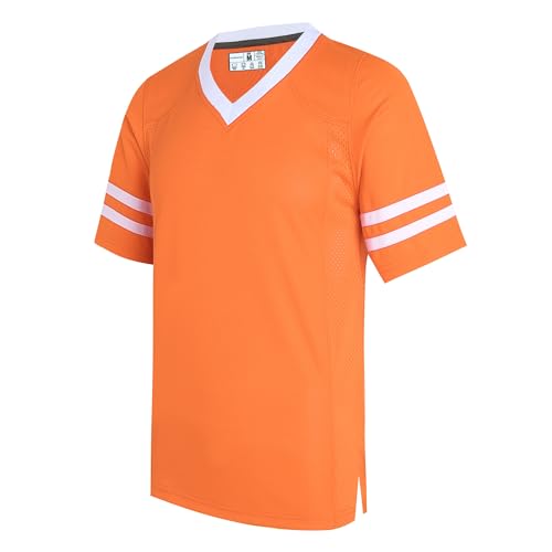 31OFJbYLyL.jpg Plain Men's Football Jerseys for Unisex V-Neck Fitness T-Shirts Workout Outfits Casual Party Tops