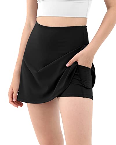 31OfkHjh82L.jpg Women's Athletic Tennis Skorts with Pockets Built-in Shorts Golf Active Skirts for Sports Running Gym Training