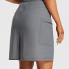 Women's Skorts Skirts Hiking Cargo Skorts Pockets 19" Knee Length Long Athletic Quick Dry Skirts UPF 50