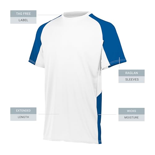 31QCOBOiMqL.jpg Youth Cutter Jersey: Moisture-Wicking Baseball & Softball Top, Short Sleeve Athletic Apparel for Boys
