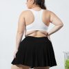 31QHeLOyML.jpg Women's Plus Size Pleated Tennis Skirt- Girls High Waist Athletic Golf Skirts with Shorts