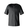 31RIlQbx24L.jpg Blank Baseball Jerseys for Men Shirts Short Sleeve Hip Hop Sports Casual Button Down Uniforms Hip Pop