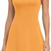 31SXQhZl0BL.jpg Women Workout Tennis Dress with Built-in Bra Shorts, Adjustable Cross Shoulder Straps with Pockets