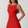 31TvFL19VML.jpg Womens Open Back Tennis Dress Sleeveless Built in Shorts Golf Athletic Dress with Pockets