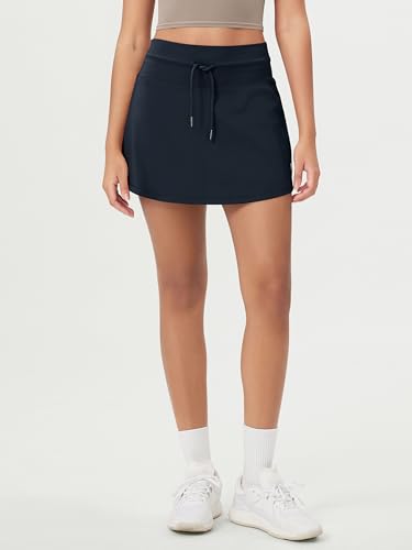 31U0HHenIXL.jpg Women's Drawstring Tie Daily Skirts Built-in Shorts Athletic Golf Tennis Skorts with Ball Pocket