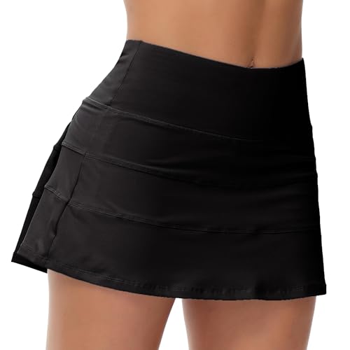 Pleated Tennis Skirt for Women with Pockets Women's High Waisted Athletic Golf Skorts Skirts Running Workout Shorts