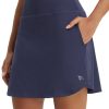 31WXRsnty0L.jpg Women's 18" Tennis Skorts Skirts Knee Length with Liner Shorts High Waisted Golf Pickleball Athletic with Pockets