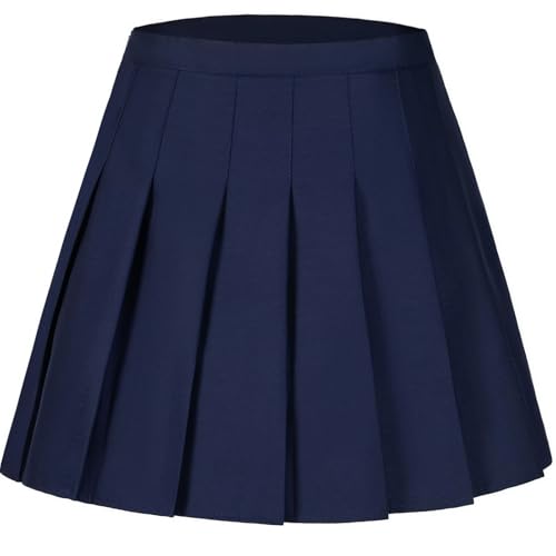 Women Pleated Skirt Tennis Golf Skorts with Lining Shorts Athletic Pleated Skirts for Women