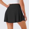 31aKX3RZenL.jpg Tennis Skirt for Women with Pockets Shorts Crossover High Waisted Pleated Golf Skorts Athletic Workout Skirts