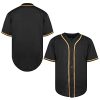 31bqUZCiEsL.jpg Blank Jersey Plain Hipster Hip Hop for Men Button-Down Baseball Jersey Short Sleeve Shirt