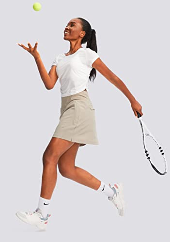 31dqvdGB-gL.jpg Golf Skorts Skirts for Women with 5 Pockets Women's High Waisted Lightweight Athletic Skirt for Tennis Running