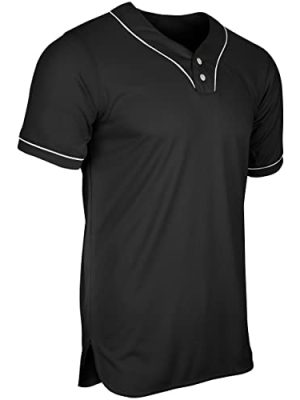 31esf-K2L3L.jpg Men's Heater 2-Button Piped Baseball Jersey