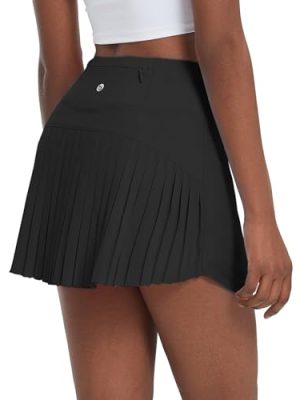 Women's Pleated Tennis Skirt Golf Skorts for Woman High Waisted Lightweight Athletic Shorts Pockets