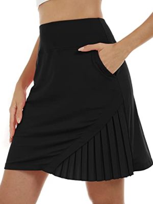 31h7fXnx4IL.jpg Women's 20" Knee Length Golf Skorts Athletic Skirts Summer Casual Active Workout Sports Tennis Skirt with 4 Pockets