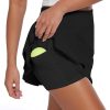 31khQMh0FQL.jpg Womens Tennis Skirt 16" Skorts for Woman Dressy Casual High Waisted Golf Athletic Ruffle Skirts with Pockets