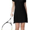 31ohxabTMnS.jpg Women's Golf Tennis Dress Sports Polo Dress Short Sleeve Quick Dry Casual Workwear Button