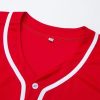Mens Button Down Plain Baseball Jersey, Blank Softball Team Uniform, Hip Hop Hipster Short Sleeve Active Shirts