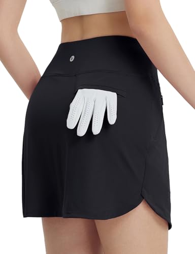 31qiTXThOEL.jpg Women's Golf Skirts with 5 Pockets High Waisted Skorts Tennis Athletic Running