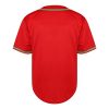 31sjqrWmfdL.jpg Men's Baseball Jersey Blank Softball Jersey Casual Short Sleeve Button Down T-Shirt