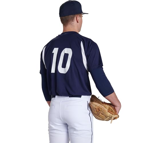 31xf5rLaZ9L.jpg Clean Up 2-Button Men's Baseball/Softball Jersey