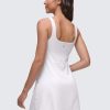 31xmZ2HTKqL.jpg Butterluxe Square Neck Tennis Dresses for Women A line Mini Casual Travel Holiday Summer Outfits with Shelf Bra