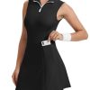 31y0EVRS6NL.jpg Tennis Dress Golf Dress for Women, Athletic Dress with Built in Shorts and Pockets for Sleeveless Workout Active Dresses