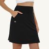 31yeCws6KL.jpg Women's 20" Knee Length Golf Skorts Athletic Skirts Summer Casual Active Workout Sports Tennis Skirt with 4 Pockets