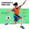 41-0pAeqUDL.jpg Sports Pinnies - Pack of 06 - Free Size for Youth/Adult - 5 Color Options - Soccer, Basketball Practice Vest